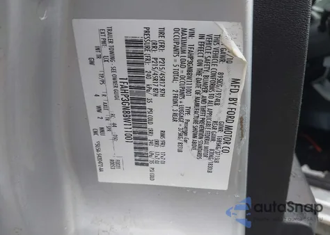 2011 Ford Focus Ses из США, поврежденный, VIN 1FAHP3GN8BW111001